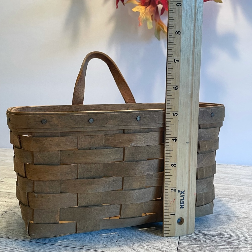 Longaberger basket gently used hanging hook and loop handle
